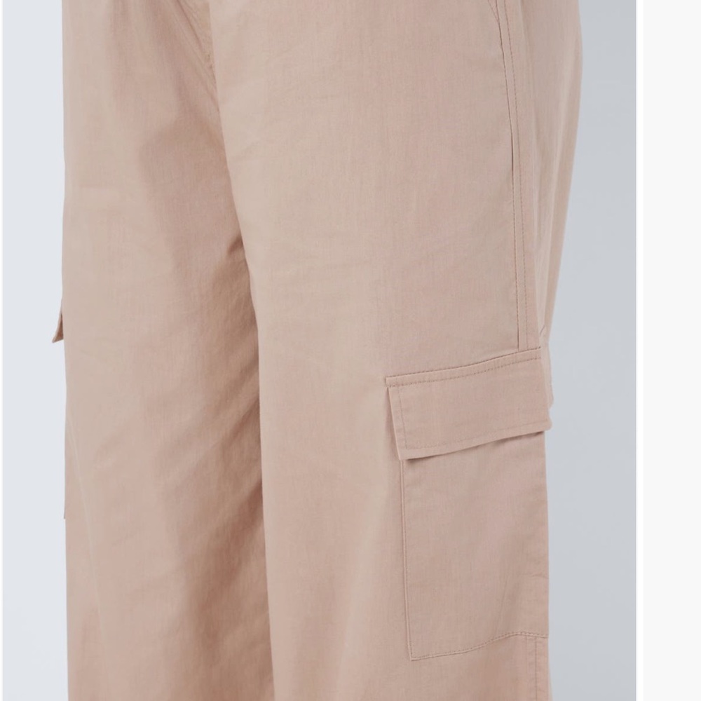 NWT Noisy may Tan Wide Leg Pants Relaxed Fit - Picture 3 of 7